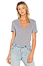 view 1 of 4 Oversized V Neck Tee in Granite