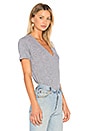view 2 of 4 Oversized V Neck Tee in Granite