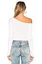 view 3 of 4 Asymmetrical One Shoulder Top in White