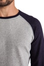view 5 of 5 Raglan Tee in Grey/ Navy in Grey & Navy