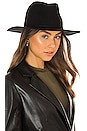 view 1 of 3 Amelia Wool Felt Hat in Black & Black