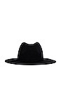 view 3 of 3 Amelia Wool Felt Hat in Black & Black
