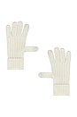 view 1 of 2 Cable Knit Touch Screen Glove in Ivory
