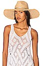 view 1 of 3 Coverup Sunhat in Natural & Metallic Gold
