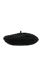 view 3 of 3 Classic Wool Beret in Black