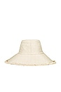 view 3 of 3 Packable Sunhat in Solid Natural