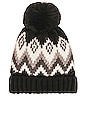 view 2 of 3 BONNET FAIR ISLE in Black