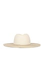 view 3 of 3 Colorblock Continental Hat in Natural & Tan