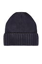 view 3 of 3 Classic Cashmere Slouch Hat in Navy