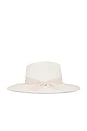 view 3 of 3 Michele Panama Hat in Bleach & Tan