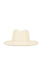 view 3 of 4 Classic Travel Hat in Natural & White