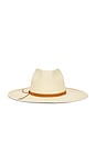view 2 of 3 Xl Jill Panama Hat in Natural & Tobacco