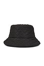view 3 of 3 Quilted Bucket Hat in Black