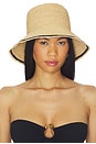 view 1 of 4 Stripe Modern Bucket Hat in Natural