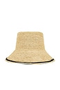 view 2 of 4 Stripe Modern Bucket Hat in Natural