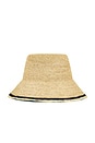 view 4 of 4 Stripe Modern Bucket Hat in Natural