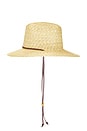 view 4 of 4 Willow Mini Surfer Fedora Hat in Natural