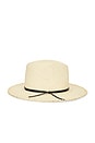 view 3 of 3 CHAPEAU FEDORA JILL in Natural & Black