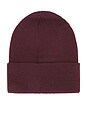 view 4 of 3 Refined Knit Beanie in Burgundy
