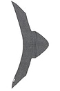 view 2 of 3 Cable Hooded Scarf in Grey