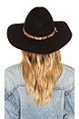 view 2 of 3 Cameron Hat in Black & Leopard