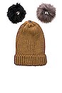 view 5 of 5 Tonal Pom Beanie in Tobacco