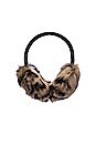 view 2 of 4 Luxe Knit Rabbit Earmuffs in Leopard