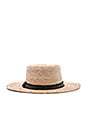 view 3 of 3 Classic Boater Hat in Natural