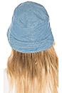 view 2 of 3 Washed Cotton Bucket Hat in Light Denim
