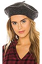 view 1 of 3 Classic Wool Beret in Charcoal