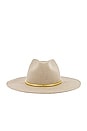view 3 of 3 Glam Hat in Beige & Chain