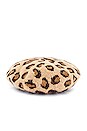 view 3 of 3 Leopard Beret in Natural