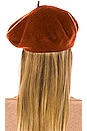 view 2 of 3 Classic Wool Beret in Tobacco