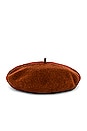view 3 of 3 Classic Wool Beret in Tobacco