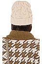 view 2 of 3 Fisherman Cable Hat in Ivory