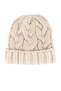 view 3 of 3 Fisherman Cable Hat in Ivory