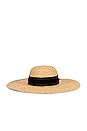 view 3 of 4 Avalon Sunhat in Natural & Black