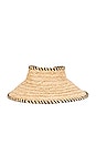 view 3 of 3 Roll Up Travel Visor in Black Whipstitch