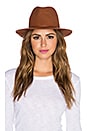 view 1 of 4 Avery Modern Hat in Rust & Rust Cord