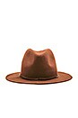 view 4 of 4 Avery Modern Hat in Rust & Rust Cord