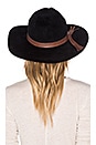 view 3 of 4 XL Luxe Hat in Black & Brown Leather Fringe