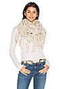 view 1 of 3 Fringe Double Loop Scarf in Oat
