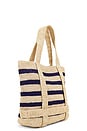 view 4 of 5 Original Straw Traveler Bag in Natural & Navy
