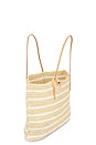 view 4 of 4 Stella Stripe Tote in Natural & White