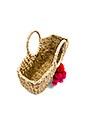 view 4 of 4 Round Handle Tote in Pinks Poms
