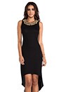 view 1 of 6 High Low Embellished Dress in Black