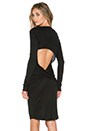 view 1 of 5 Open Back Midi Dress in Black