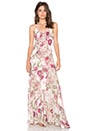view 1 of 3 Godet Slit Gown in Wildflower