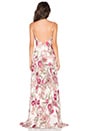 view 3 of 3 Godet Slit Gown in Wildflower