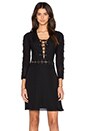 view 1 of 4 Lace Up Dress in Black